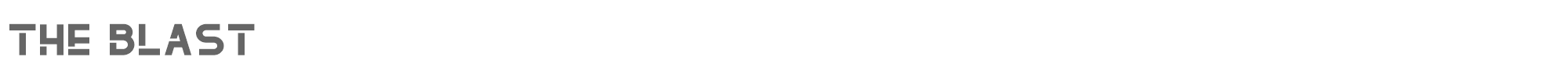 Sample characters The Blast Font